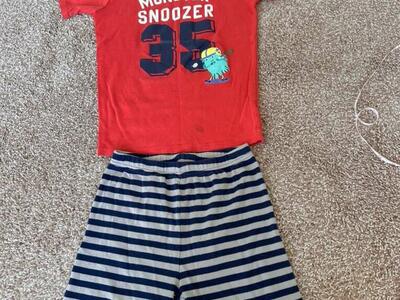 Carters Boys Pj Set Size 12 Cotton
