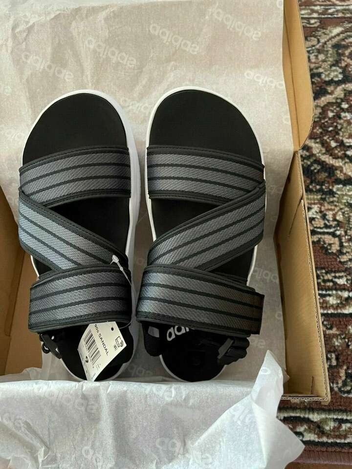 BNIB Adidas 90s Women's Strappy Sandals, Size 9, Black