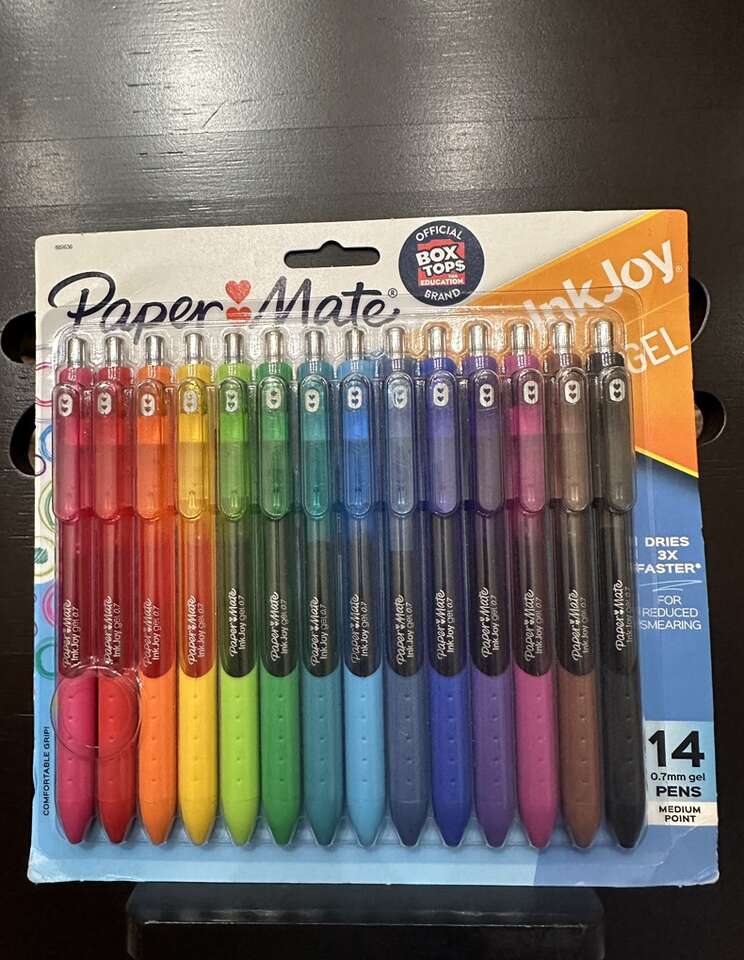 BNIP Paper mate Ink Joy 0.7mm Gel pens, Medium Point 14Pk