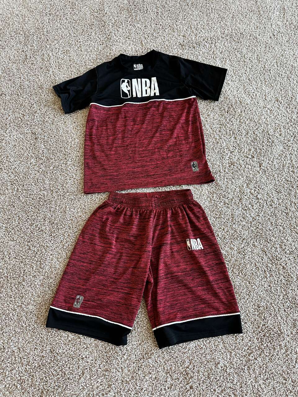 NBA Basketball top and shorts set youth boys size 14/16