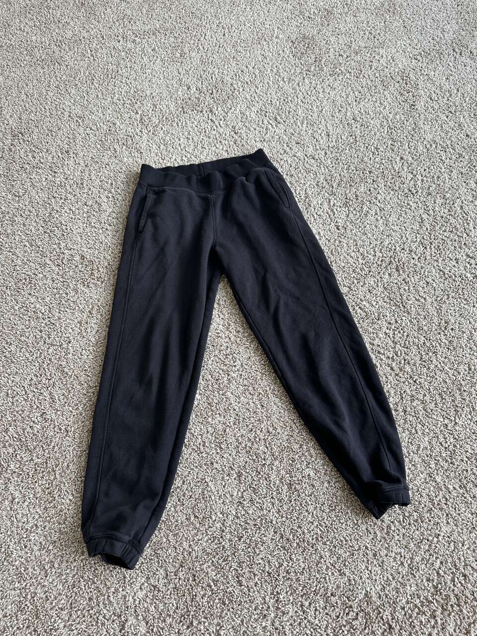 Tek Gear soft fleece boys joggers, black, size small