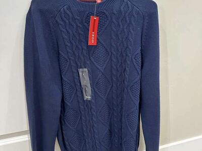 NWT IZOD Mens Cableknit Sweater Size M Cotton