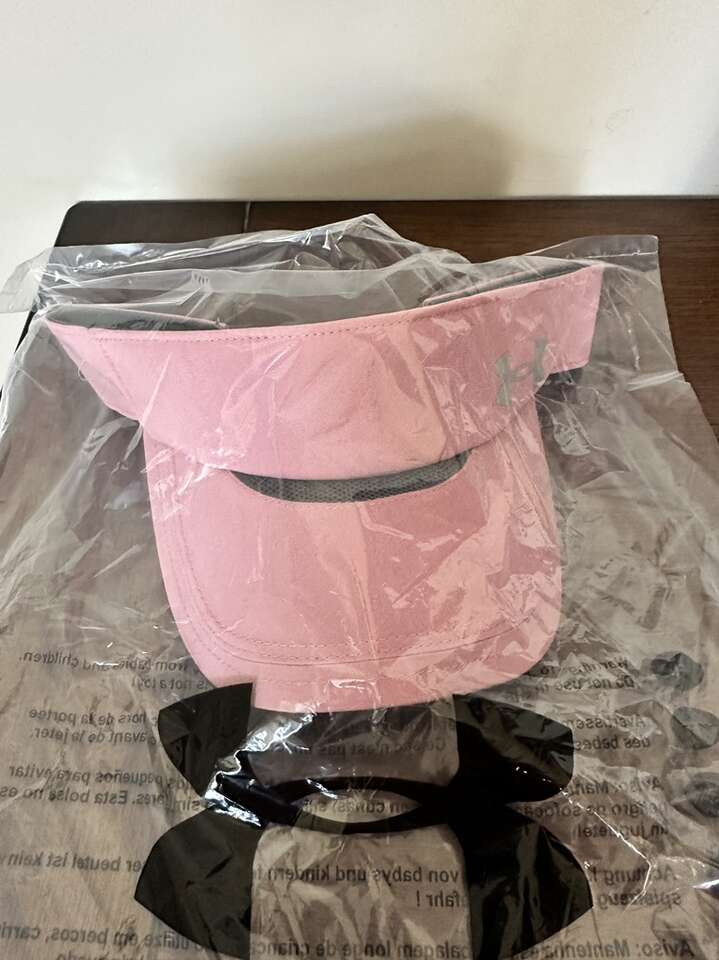 New UA Womens Visor Pink OSFM