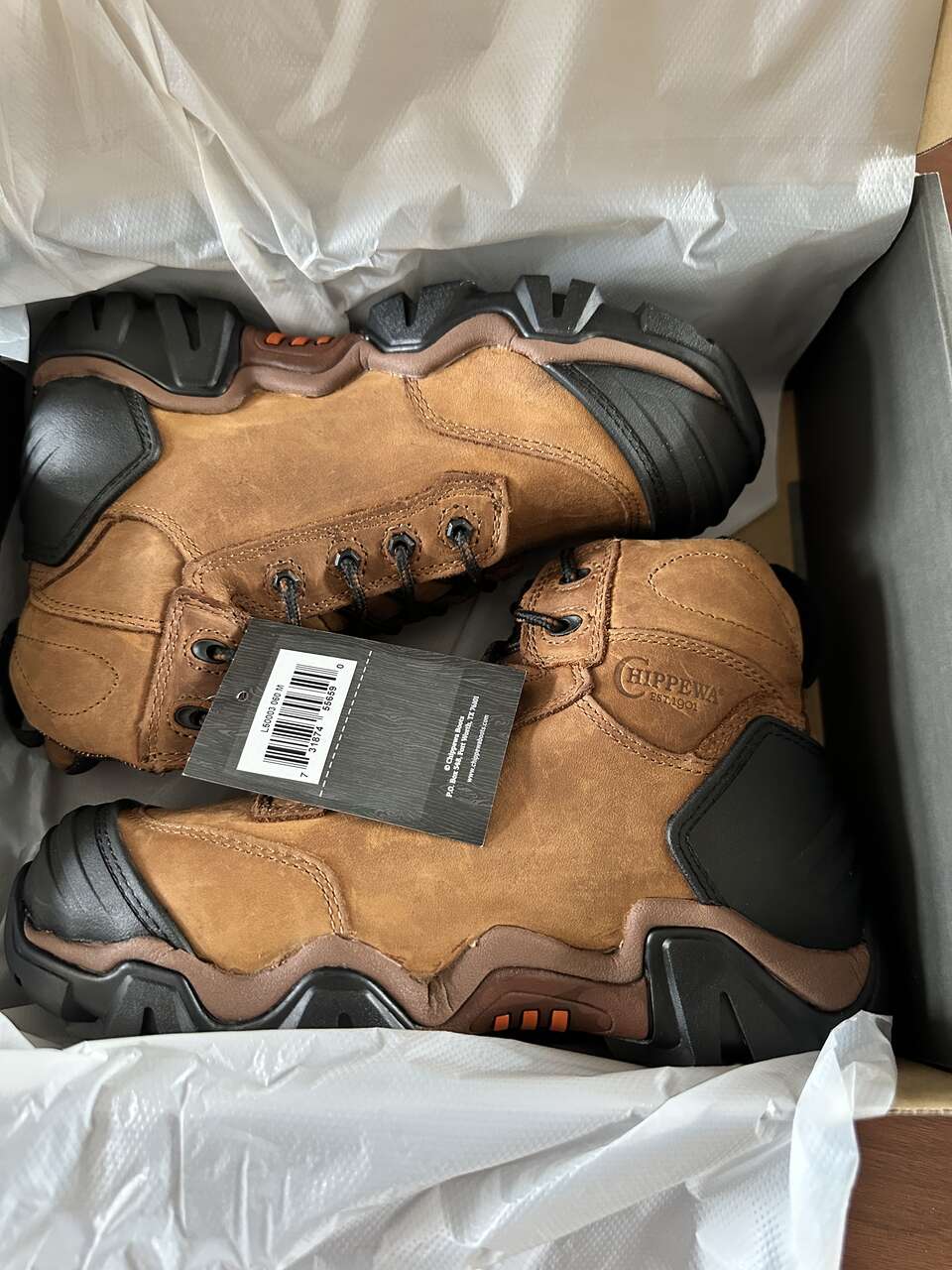 BNIB Chippewa Cross Terrain 6” Work Boots - WP, Composite Safety Toe , Women 6M