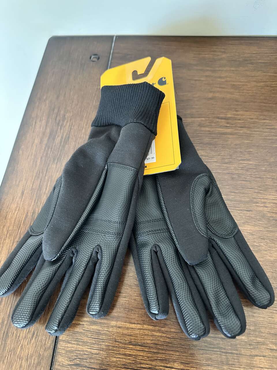 BNWT Carhartt Wind Fighter Fleece TS Knit Cuff Glove - Women's, M, Black