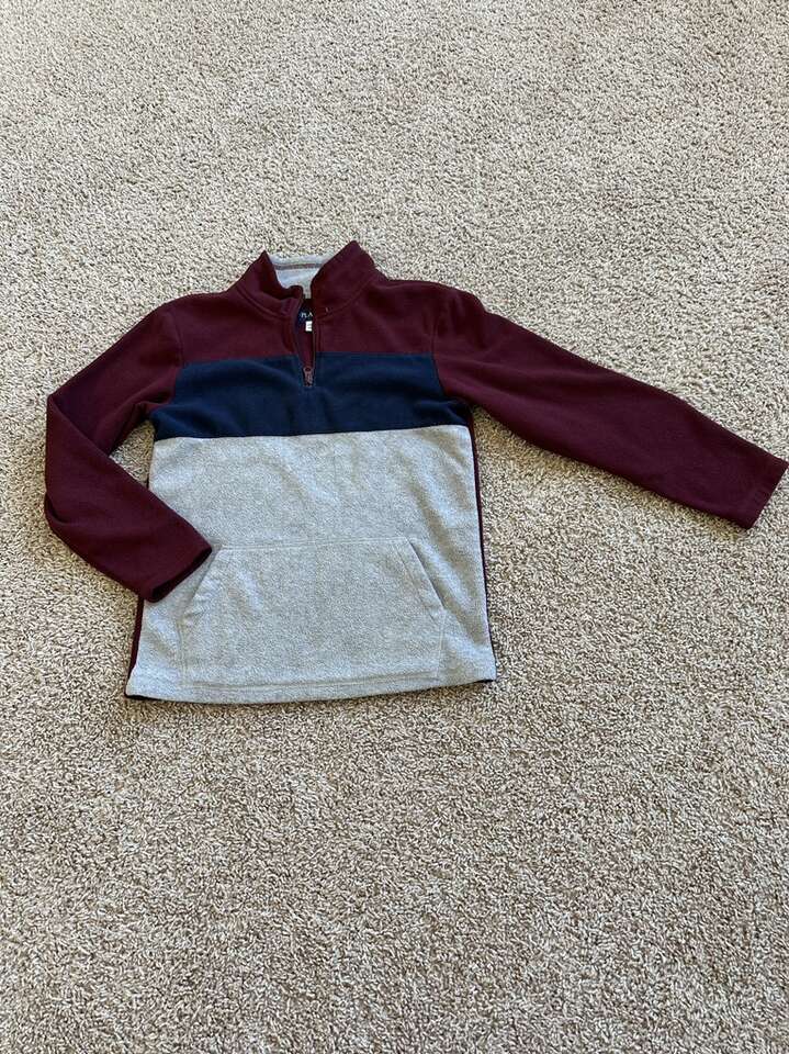 Old Navy Youth Boys Fleece 1/4 zip pullover, size L (10-12)
