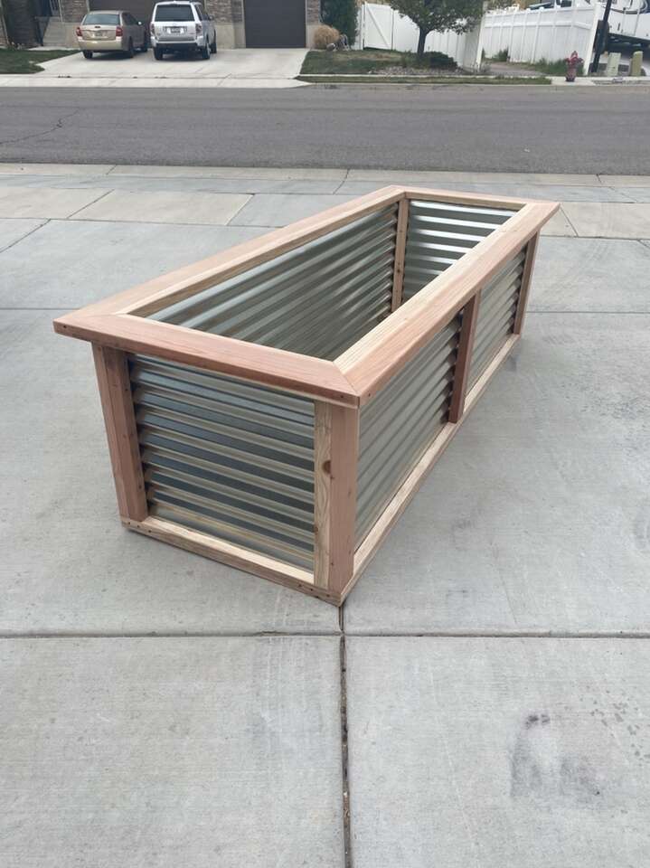 WIDER TOP WOOD Garden Boxes Raised Planter Beds