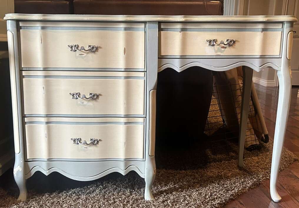 Antique Desk/Vanity Distressed Look Furniture