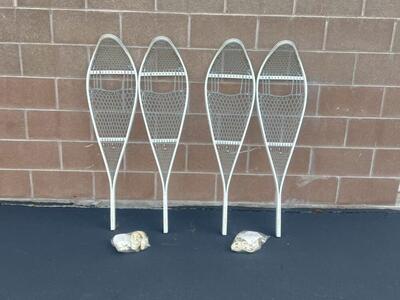 Canada Vintage Metal Snowshoes 2 Pairs Available