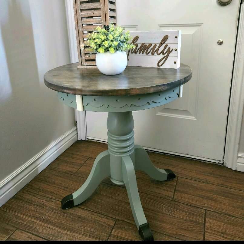 Round Wood End Table Furniture
