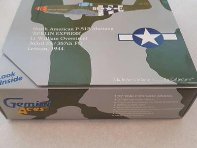 Gemini Aces North American P-51B Mustang "Berlin Express" Diecast