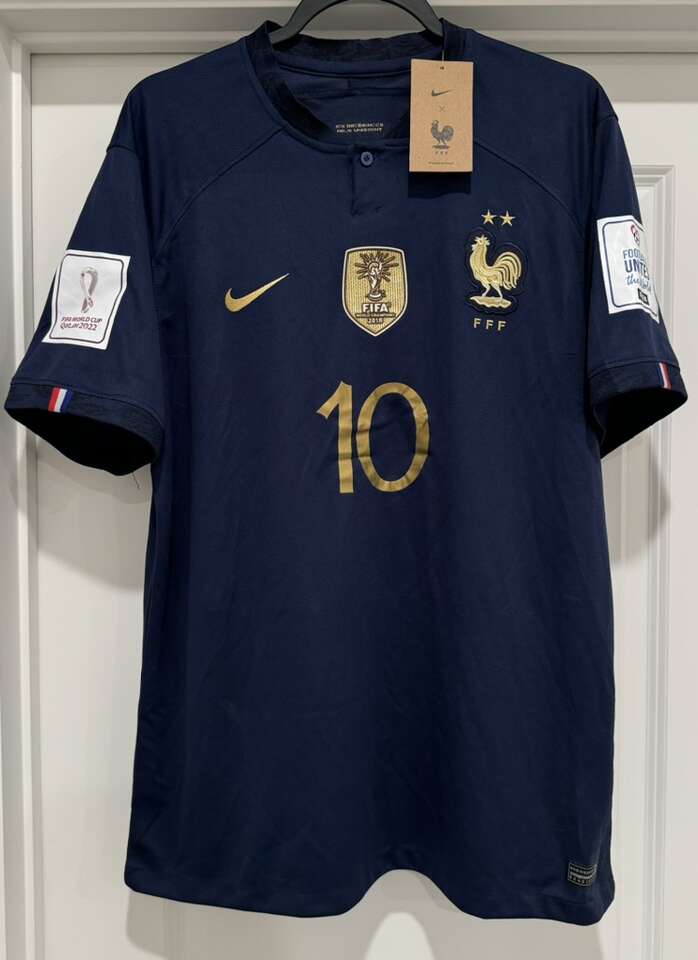 NEW France #10 Mbappé Jersey WORLD CUP Size XL