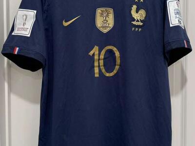 NEW France #10 Mbappé Jersey WORLD CUP Size XL