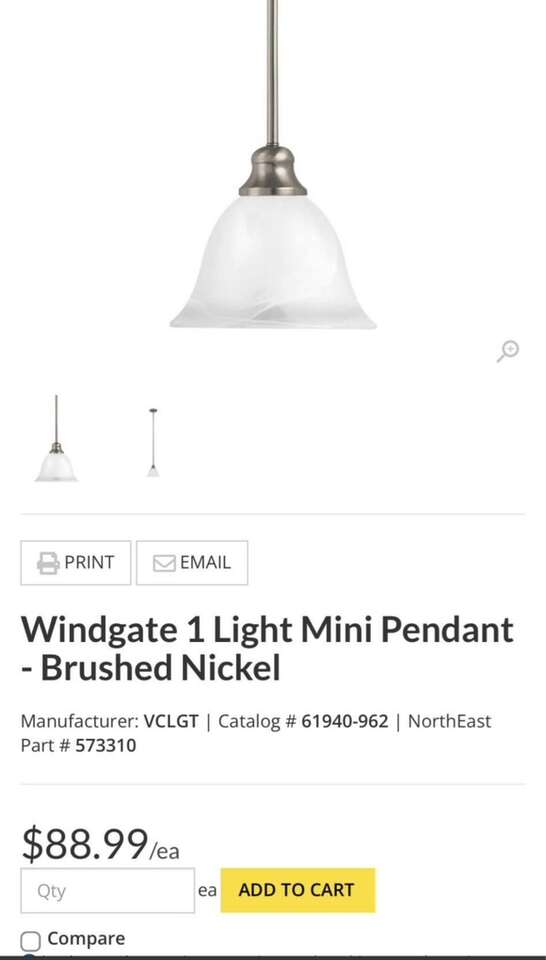 2 Pendant Lights