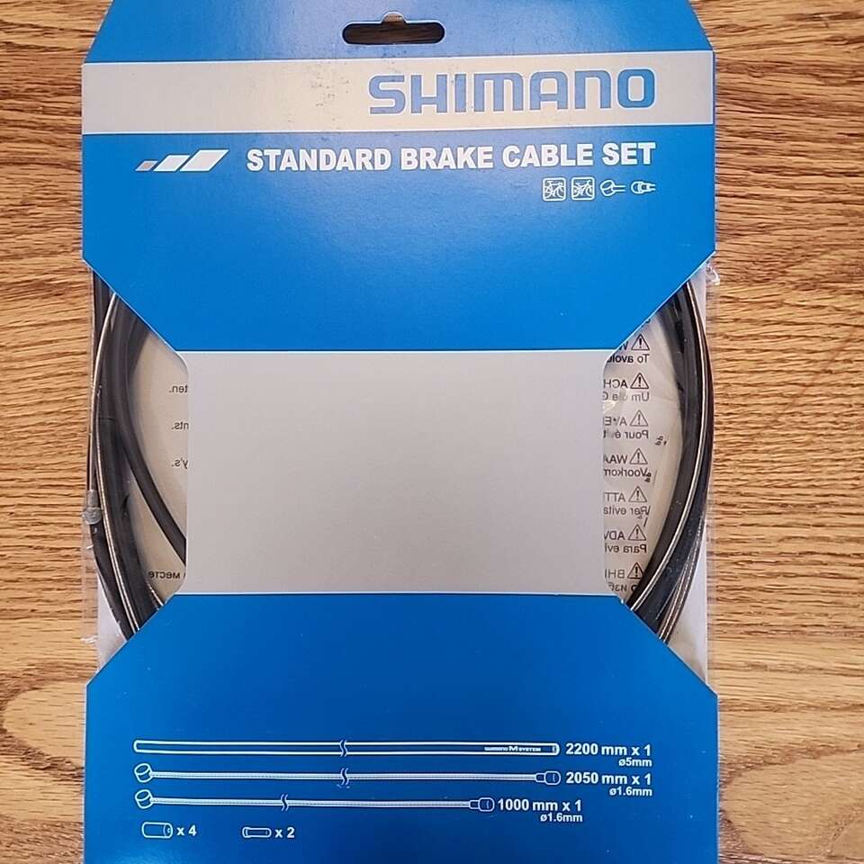 Shimano Standard Brake Cable Set Kit Black Housing MTB or Road Bike 2050 2200mm