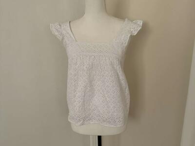 Women’s Gap Square Neck Flutter Sleeve Blouse XS