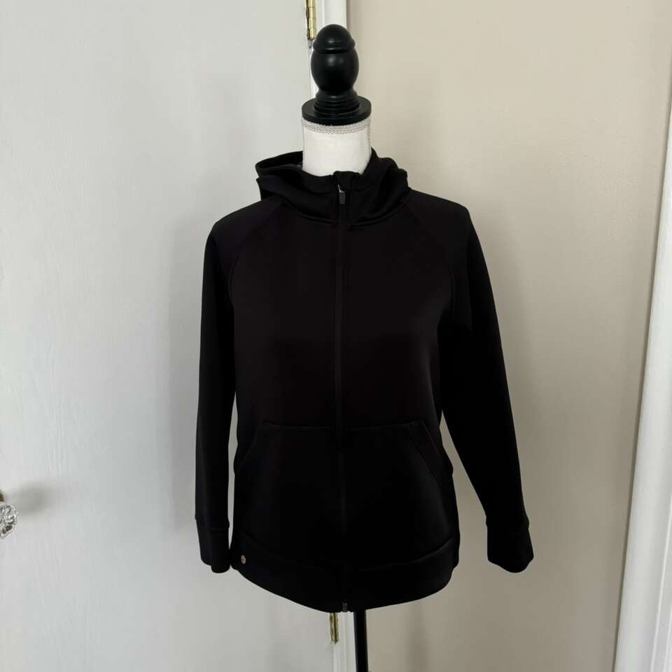 Avia Black Women’s Jacket Corset Mesh Back Size M