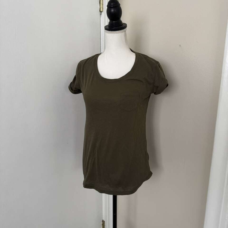 ana A New Approach Army Green Tee Shirt Size XS