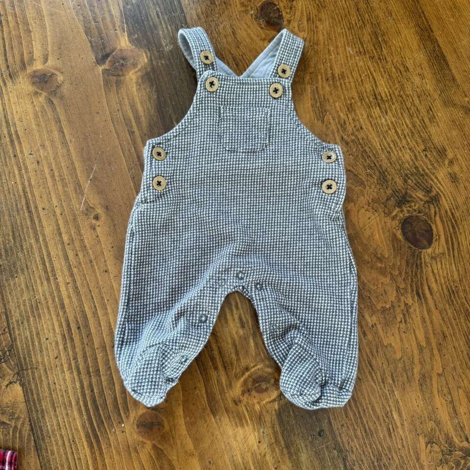 Koalababy Baby Houndstooth Snap Overalls Newborn