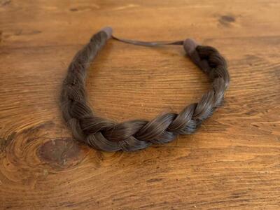 Women's Headband Hair Braid Extension Brunette