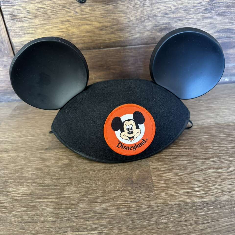 Disney Classic Mickey Mouse Red Black Hat Ears