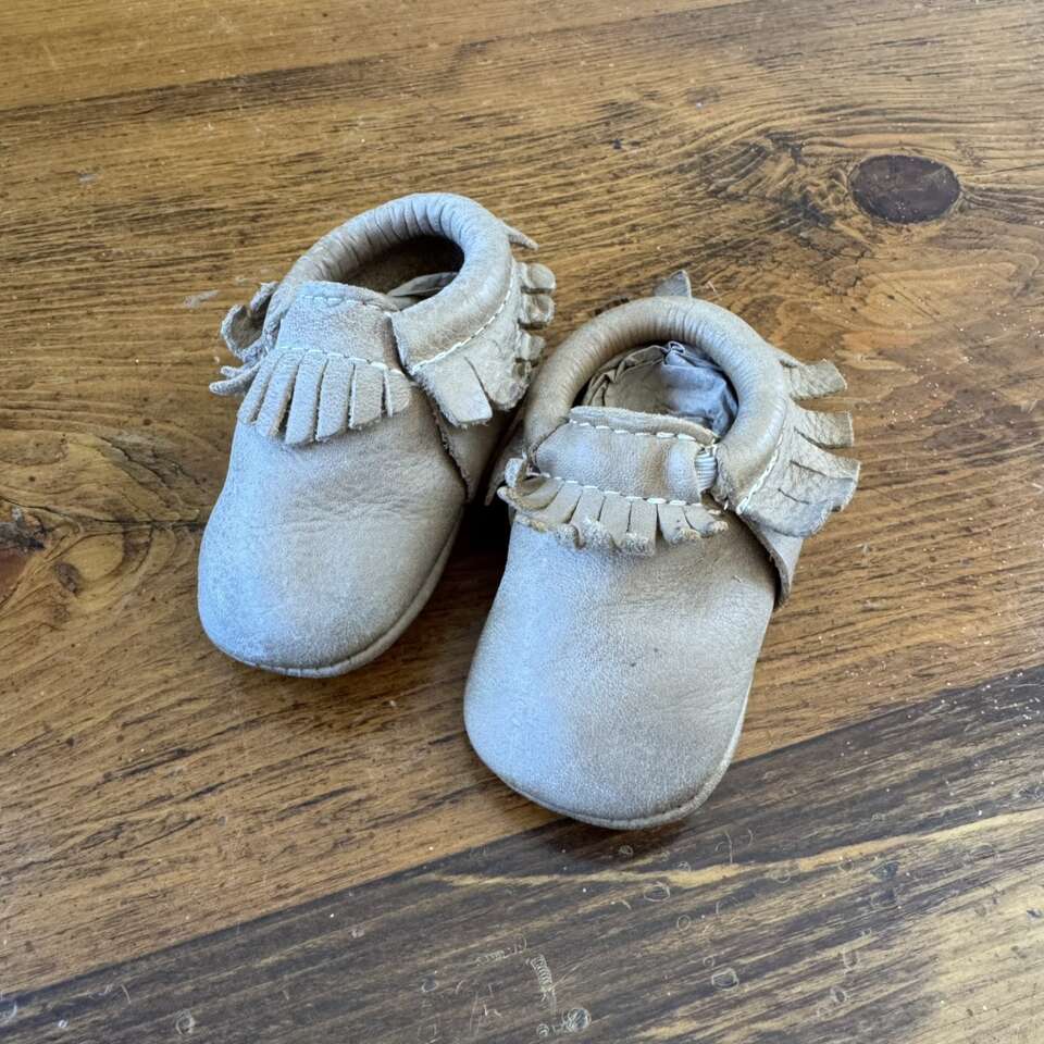 Freshly Picked Weathered Brown Moccasins Baby