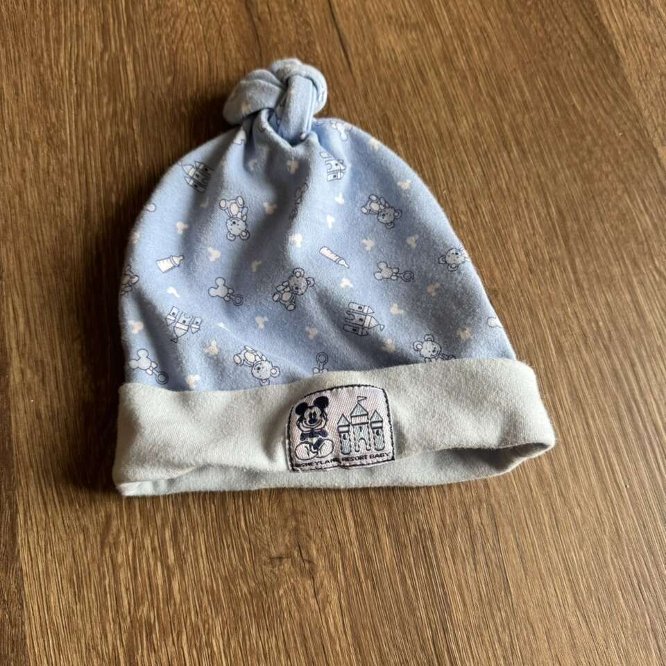 Disneyland Mickey Baby Boy Beanie Tie Knott Hat