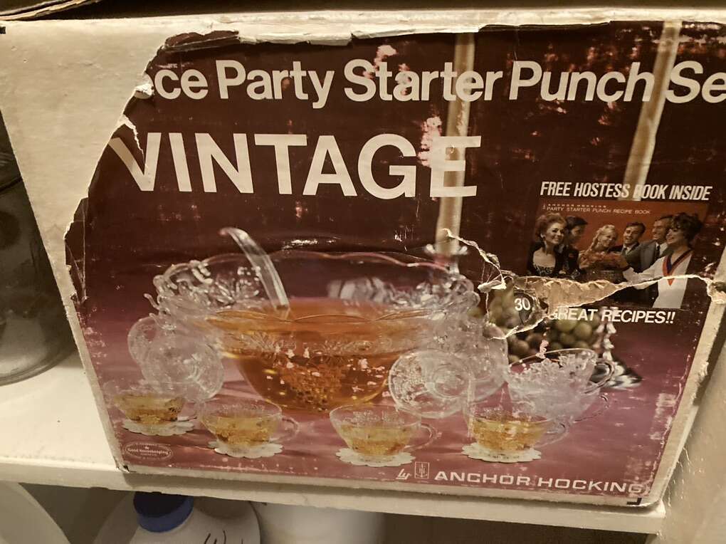 Glass Punch Bowl