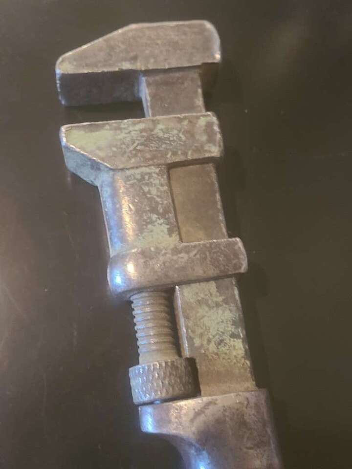 Antique Railroad Wrench- Wood Handle