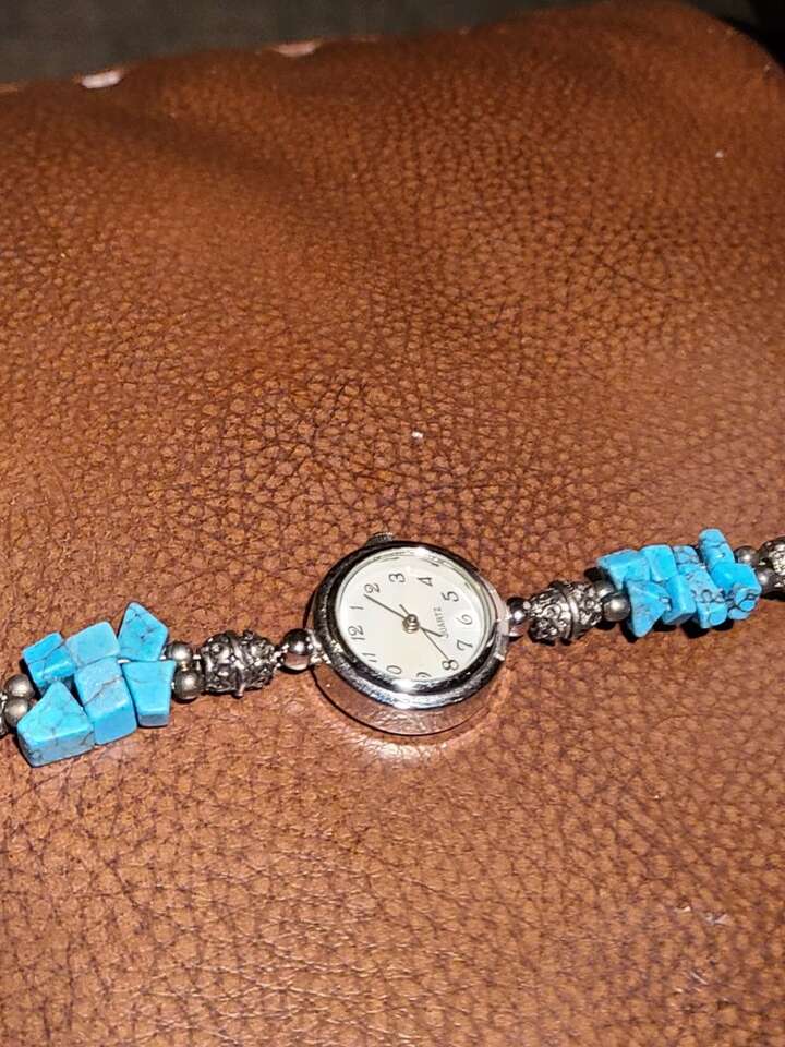 Watch With Turquoise Bracelet
