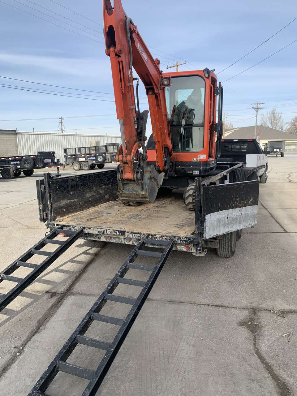 Kubota kx71 Mini Excavator and Dump Trailer for rent - great combo for any size project