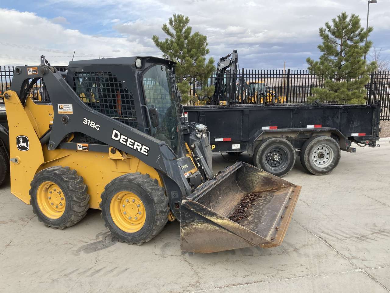 Bobcat skid steer and dump trailer combo. Perfect landscaping package