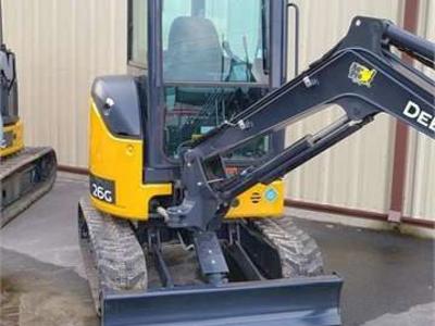 John Deere 26G mini excavator. 6500 lbs, great mid-size machine. Tooele County delivery