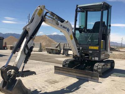 Small mini excavator and dump trailer combo for rent. Mini ex fits through 40 in gates