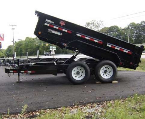 Dump trailer for rent. 7x14 size with 10,000lbs load capacity - also have machines
