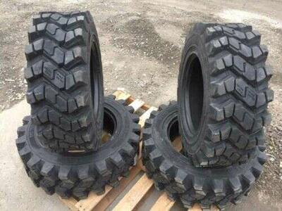 Tires and tracks for skid steers, mini excavators, and other equipment for sale! Install services available