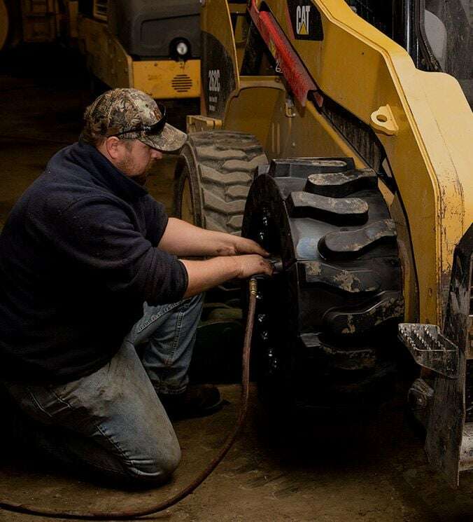 Repairs for your skid steer, mini excavator, dump trailer, flatbed, and more