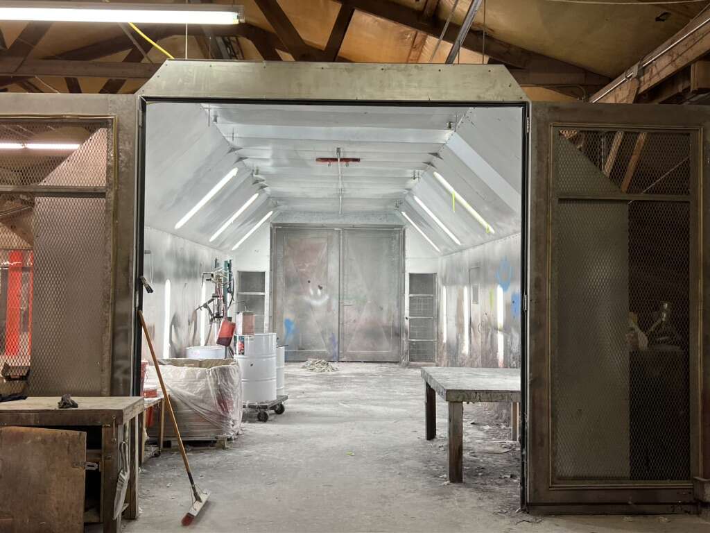 Paint Booth With Air Handler And Fire Suppression
