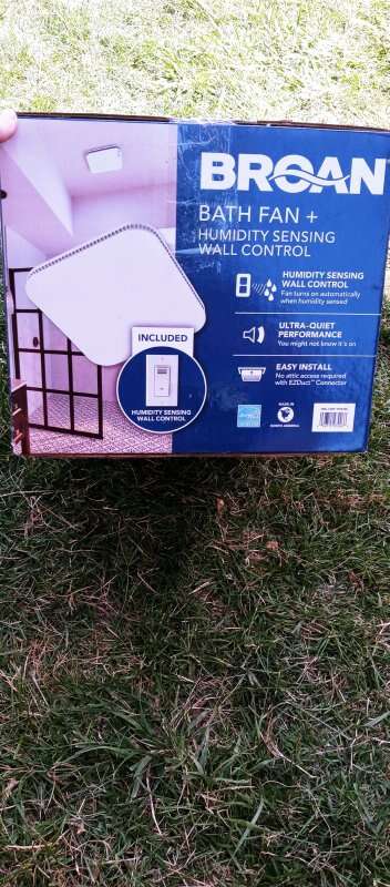 BROAN BATH Fan + Humidity Sensing Wall Control