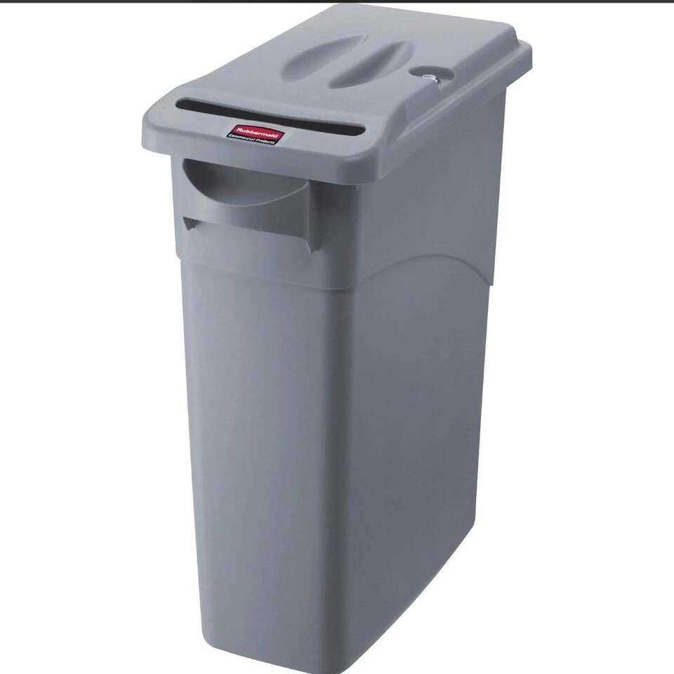 Rubbermaid Document Trash Can With Lock