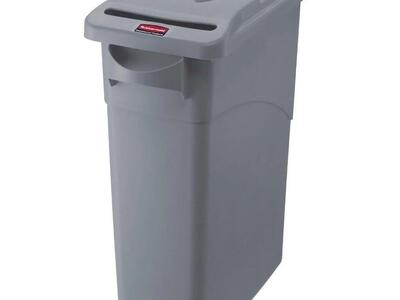 Rubbermaid Document Trash Can With Lock