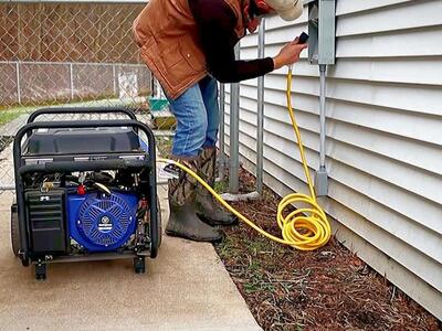 Transfer switch and whole home generator