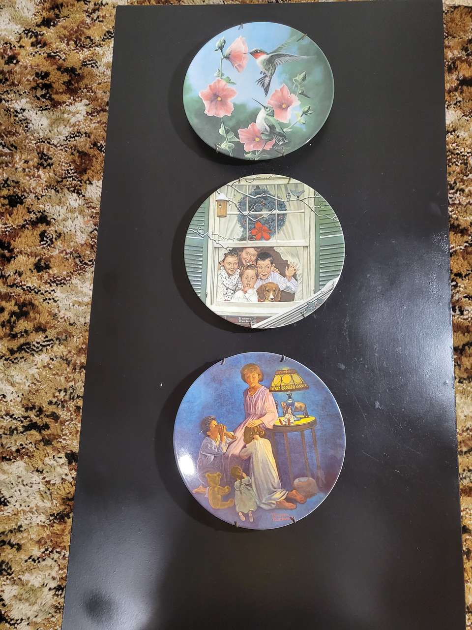 LARGE Norman Rockwell Themed Plates