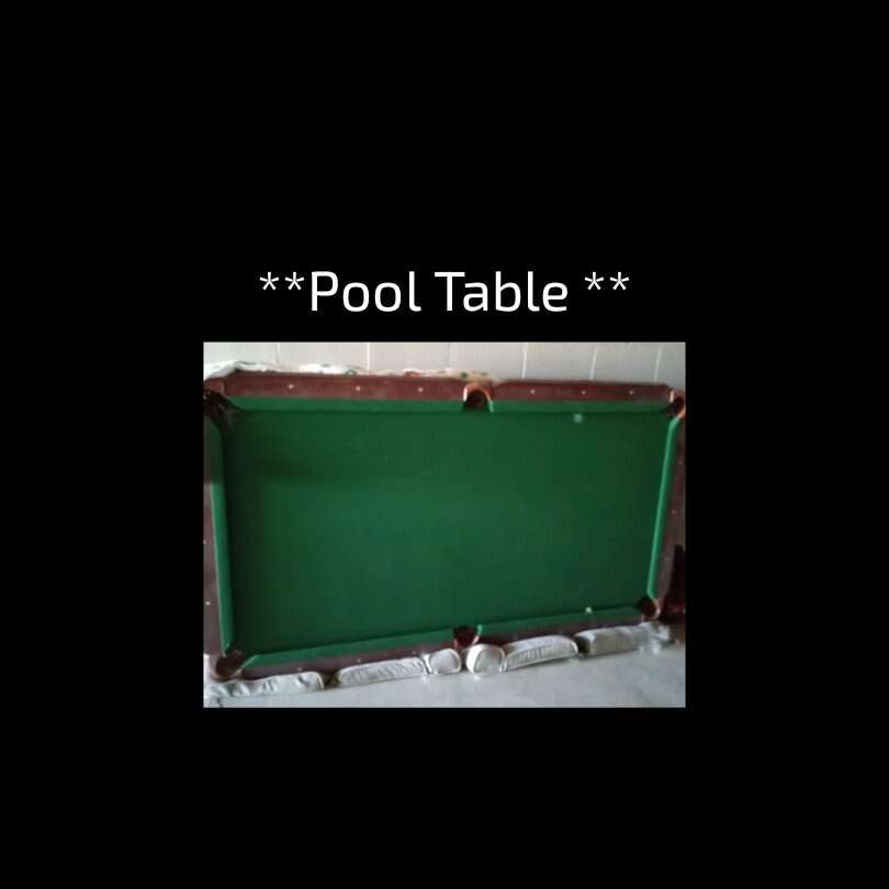 Pool Table General