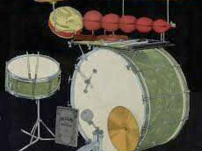Old drums, percussion and hardware