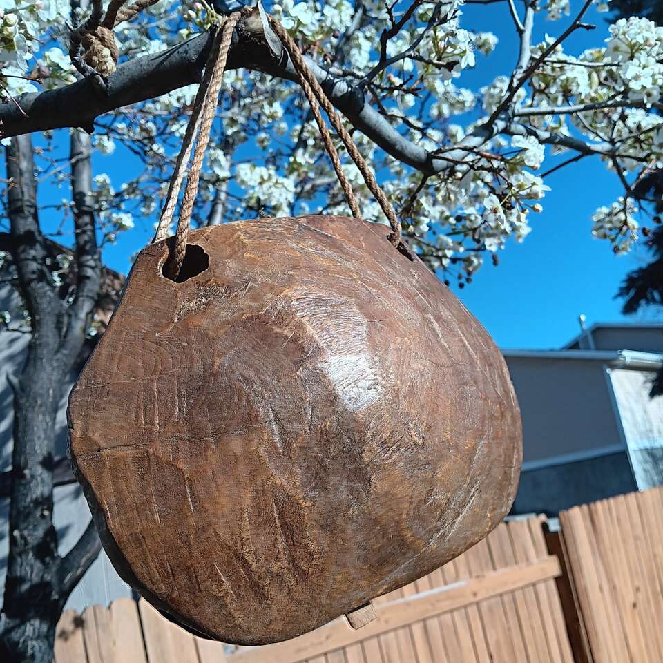 Vintage Wood Cow Bell