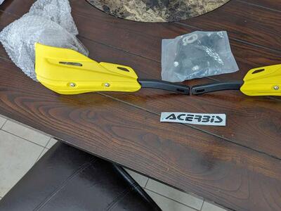 acerbis yellow hand guards 1 inch bar