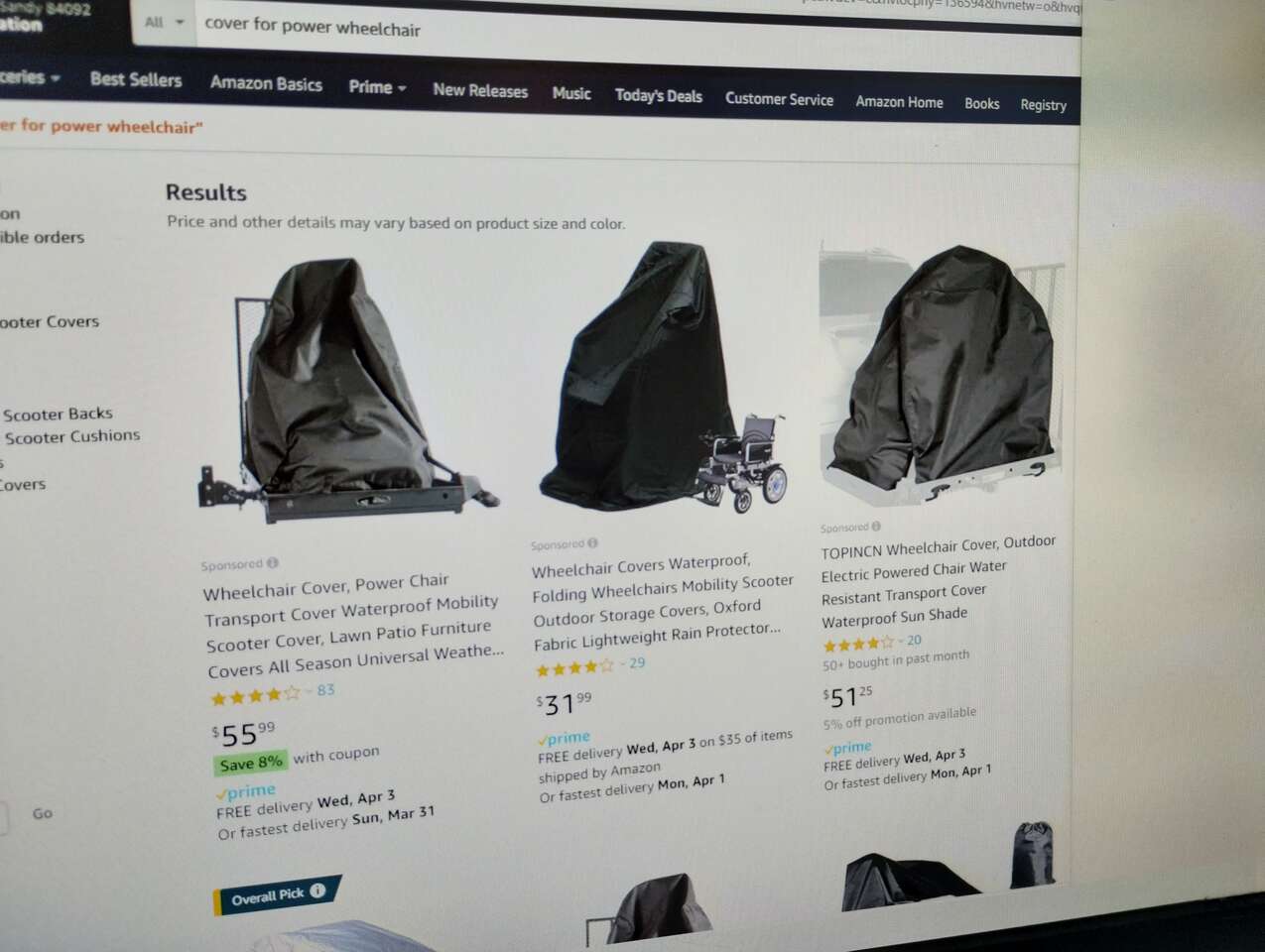 silver springs power chair cover