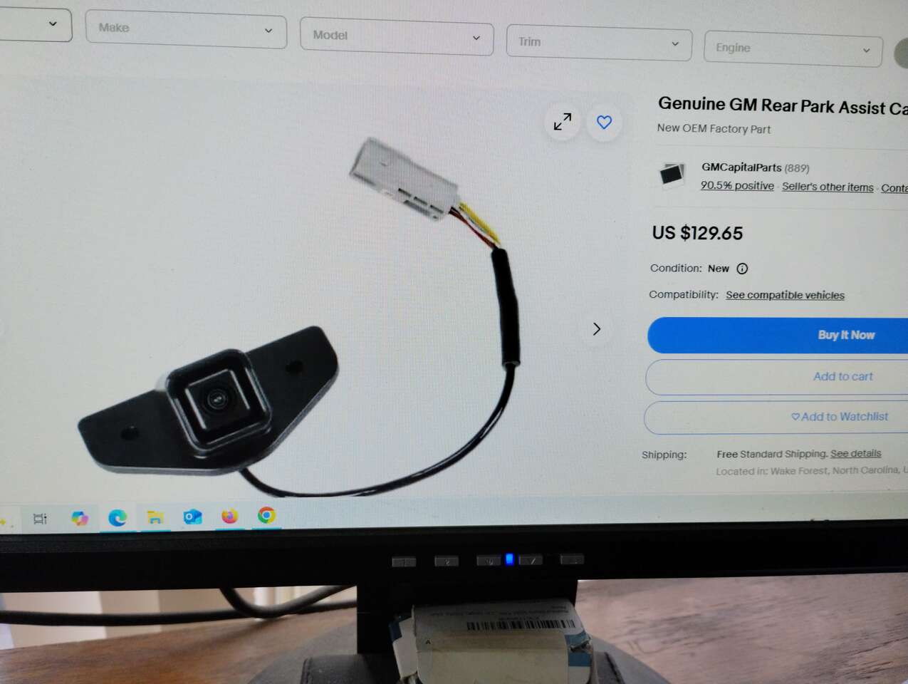 GM REAR CAMERA KIT  SEE PICTS FOR PT #2296079