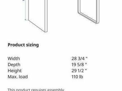 Ikea Micke Desk 28 3/4 x 19 5/8 x 29 1/2